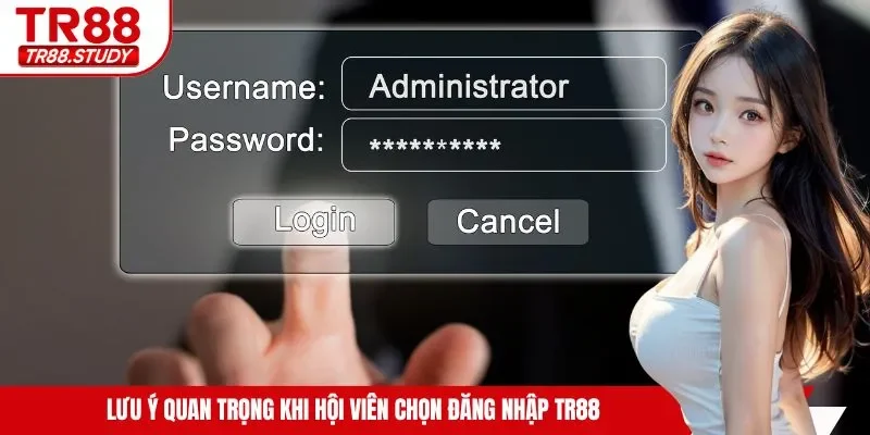 Lưu ý quan trọng khi hội viên chọn đăng nhập TR88